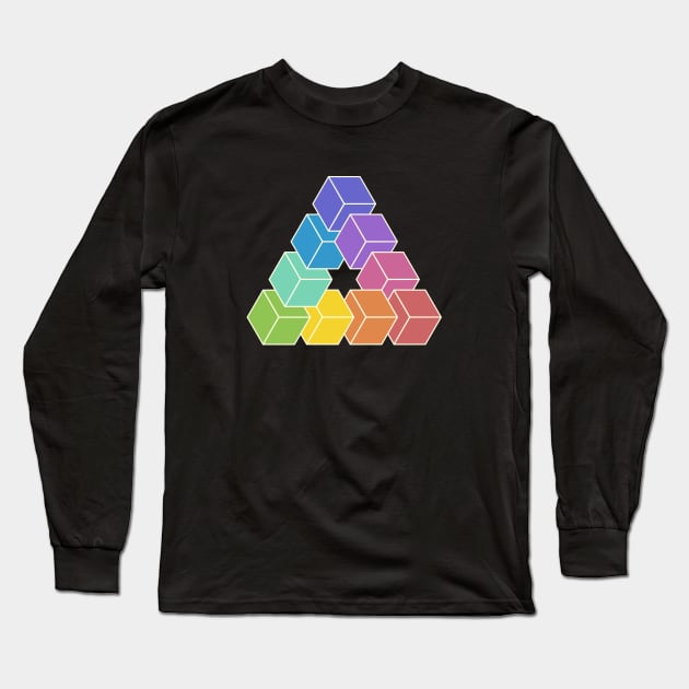 Penrose Spectra Long Sleeve T-Shirt by FirstPlanetDesigns